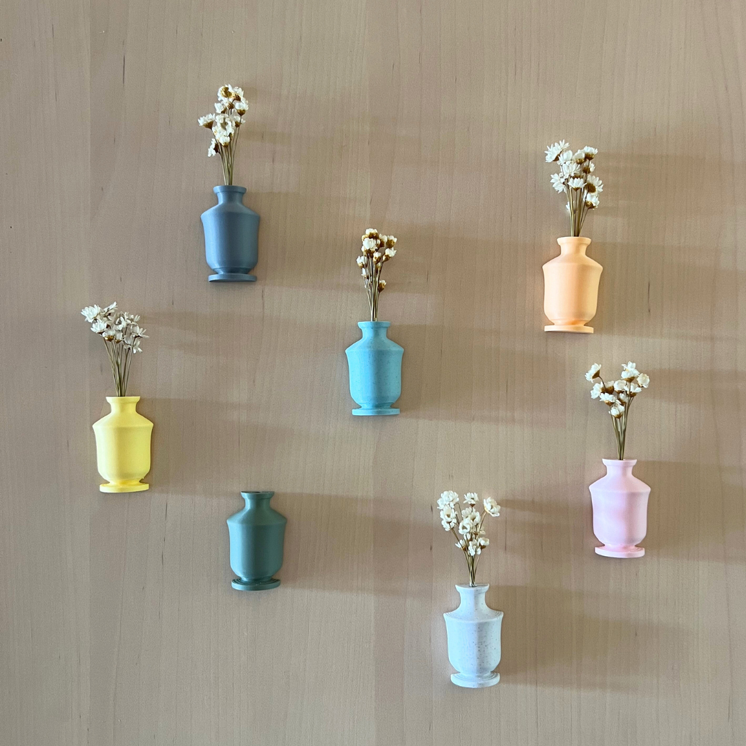 Mini Vasen mit Magnet – Deko für Kühlschrank & Büro