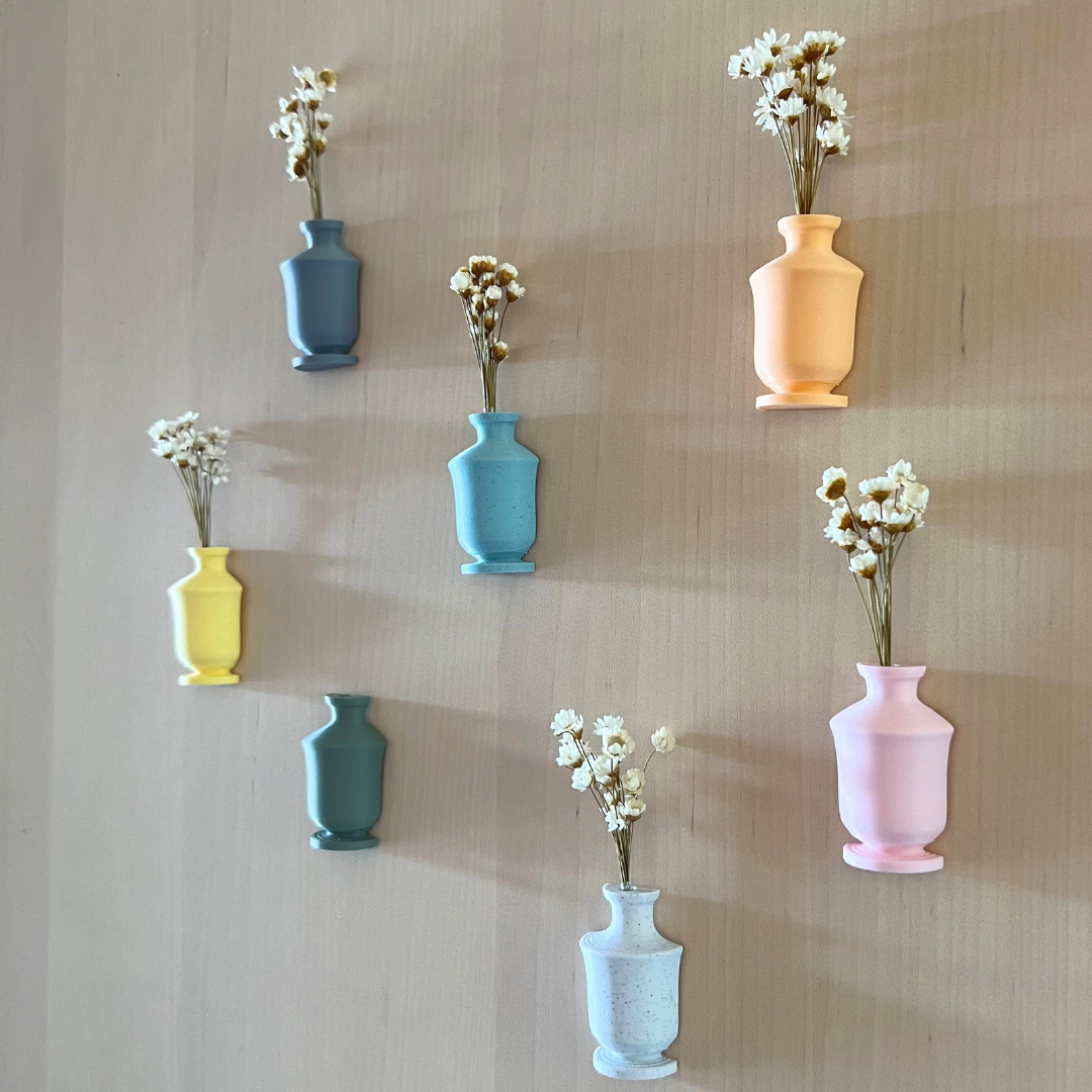 Mini Vasen mit Magnet – Deko für Kühlschrank & Büro