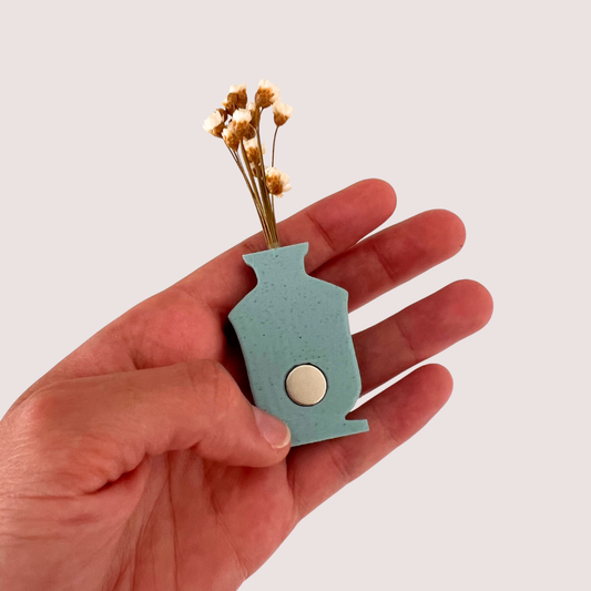 Mini-Blumenvasen mit Magnet – Deko für Kühlschrank & Büro