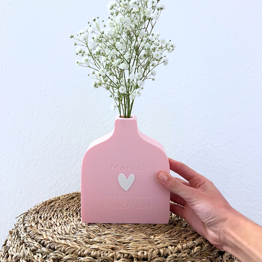 Personalisierte Blumenvase - Geschenk für Beste Freundin