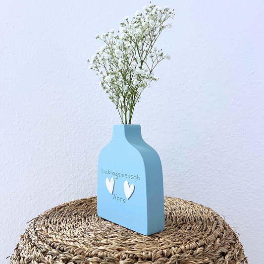 Personalisierte Blumenvase - Geschenk für Lieblingsmensch