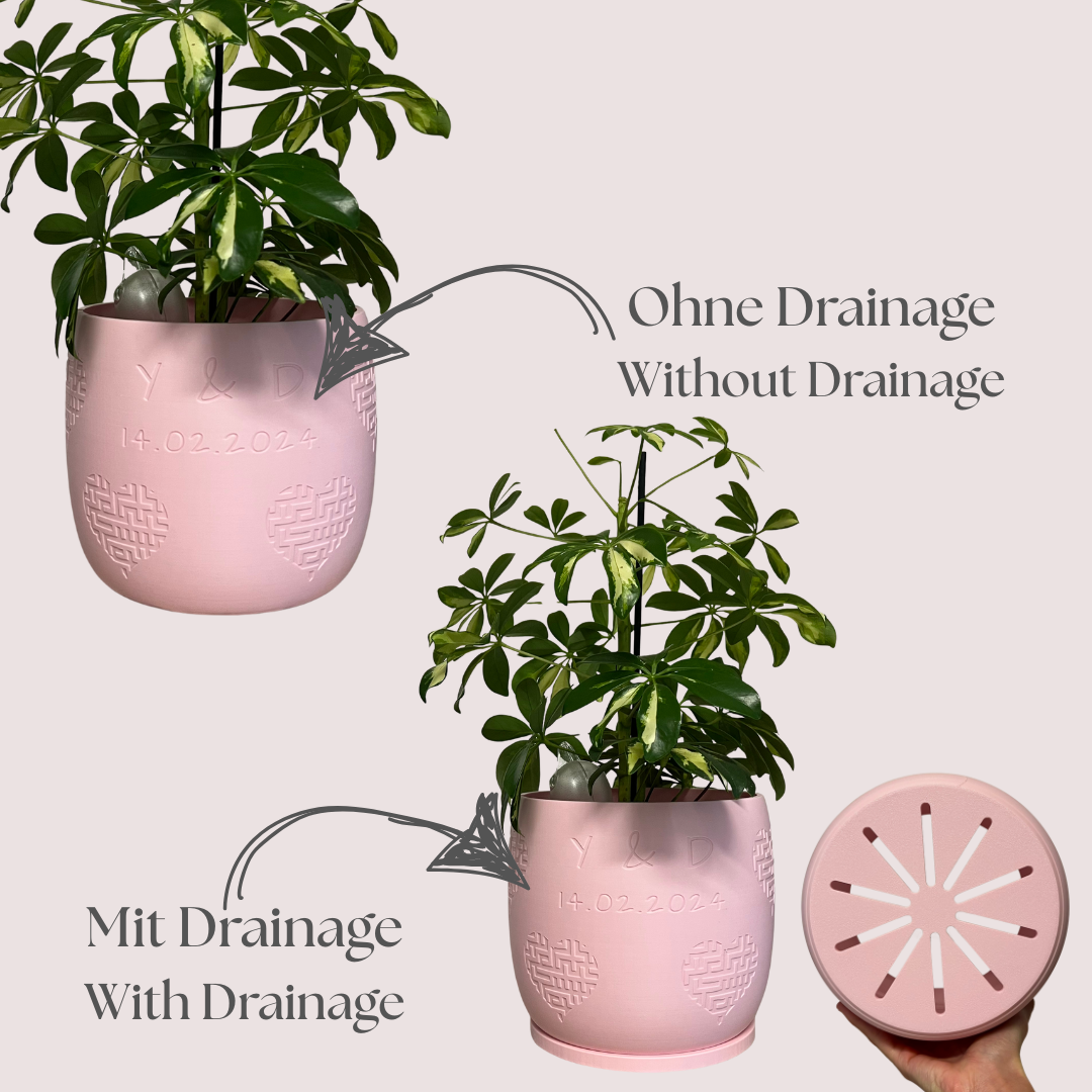 Blumentopf Amorin personalisiert