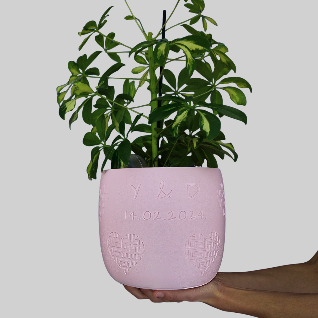 Blumentopf groß, Blumentopf modern, designer Blumentopf, Hochzeitsgeschenk, Geburtstagsgeschenk, Pflanzen, Übertopf groß, Blumentopf groß personalisiert, Blumentopf Amorin personalisiert