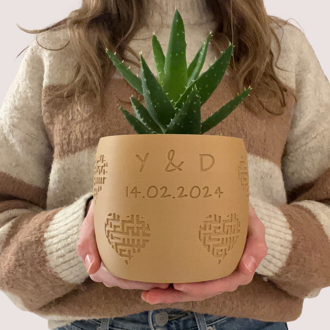 Blumentopf groß, Blumentopf modern, designer Blumentopf, Hochzeitsgeschenk, Geburtstagsgeschenk, Pflanzen, Übertopf groß, Blumentopf groß personalisiert, Blumentopf Amorin personalisiert