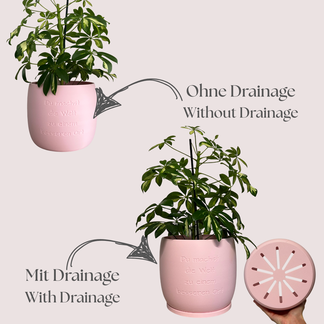 Blumentopf Origin personalisiert