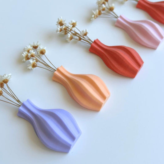 Mini-Blumenvasen mit Magnet – Deko für Kühlschrank & Büro