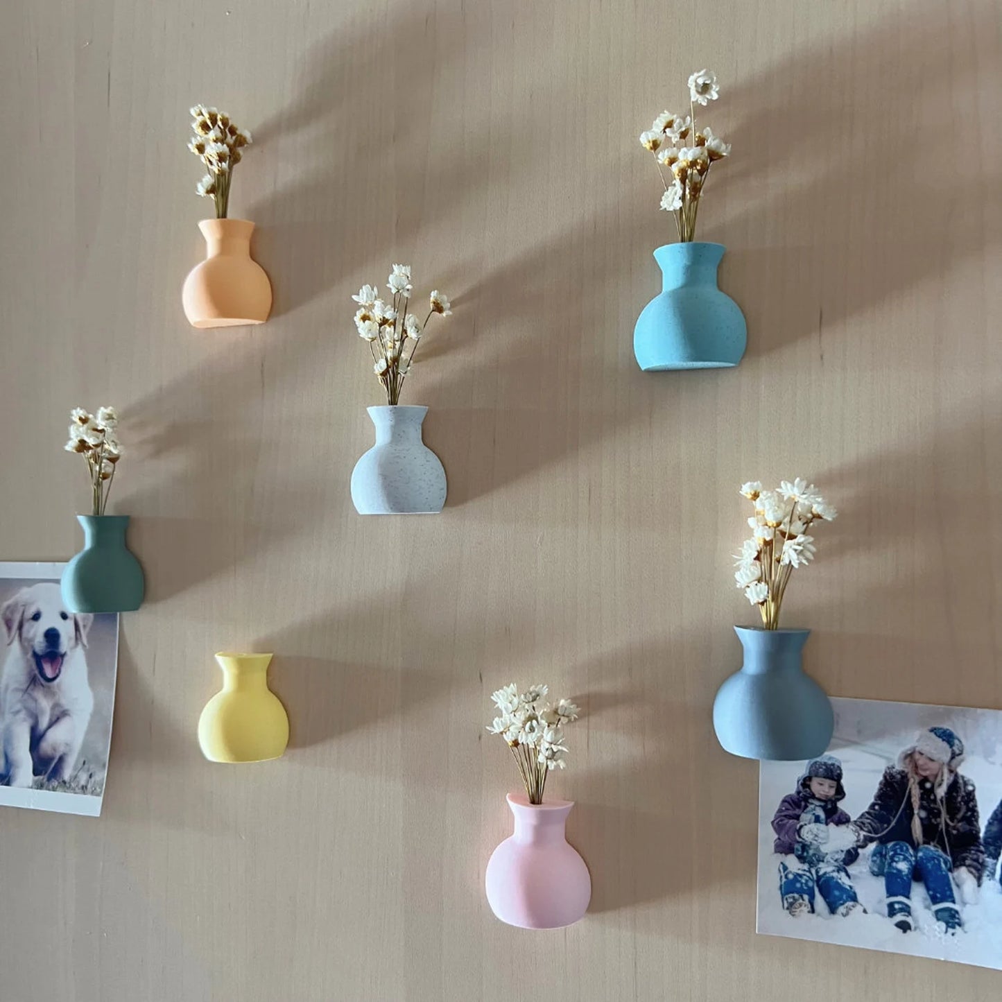 Mini Vasen mit Magnet – Deko für Kühlschrank & Büro