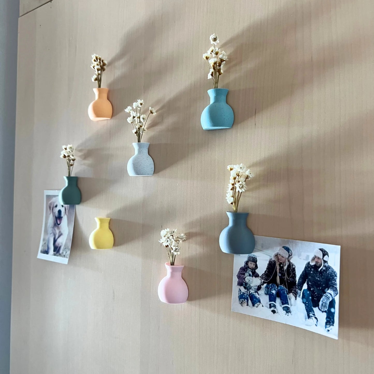 Mini Vasen mit Magnet – Deko für Kühlschrank & Büro