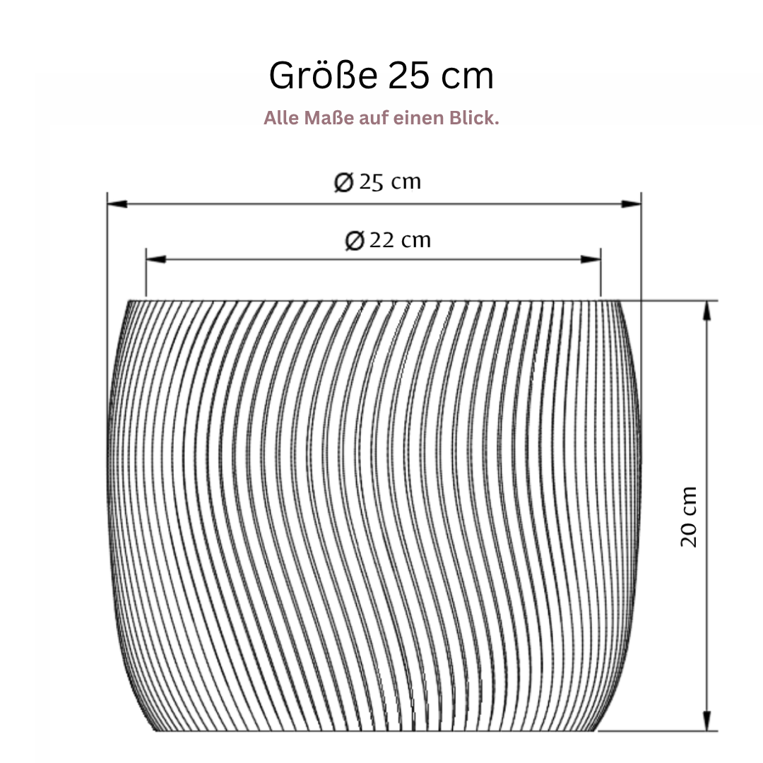 YANDUS-OPTION:Außendurchmesser=25 cm