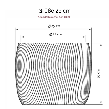 YANDUS-OPTION:Außendurchmesser=25 cm