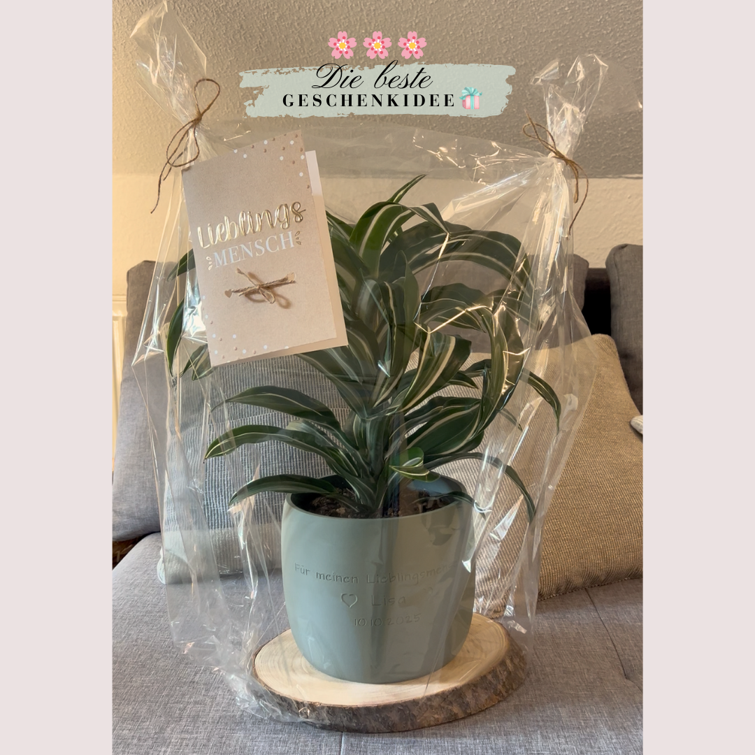 Blumentopf Origin personalisiert