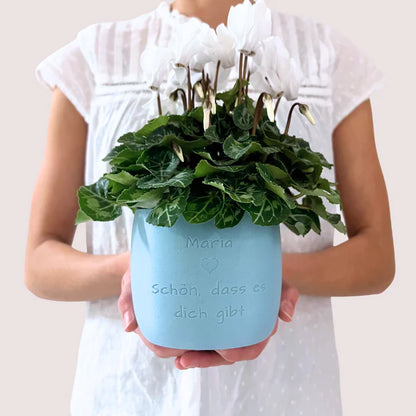 Blumentopf Origin personalisiert