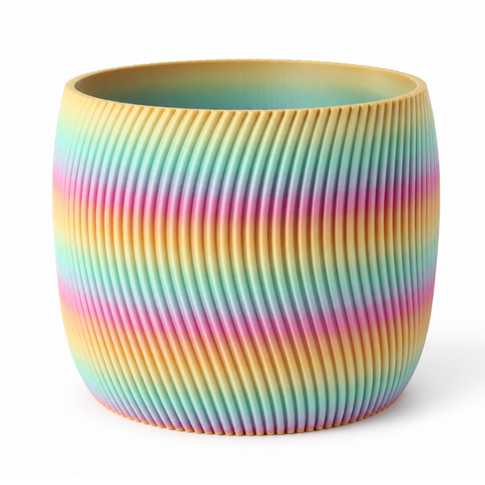 Design Blumentopf Regenbogen
