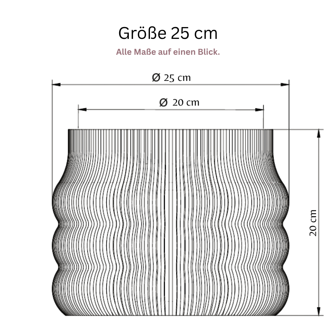 YANDUS-OPTION:Außendurchmesser=25 cm