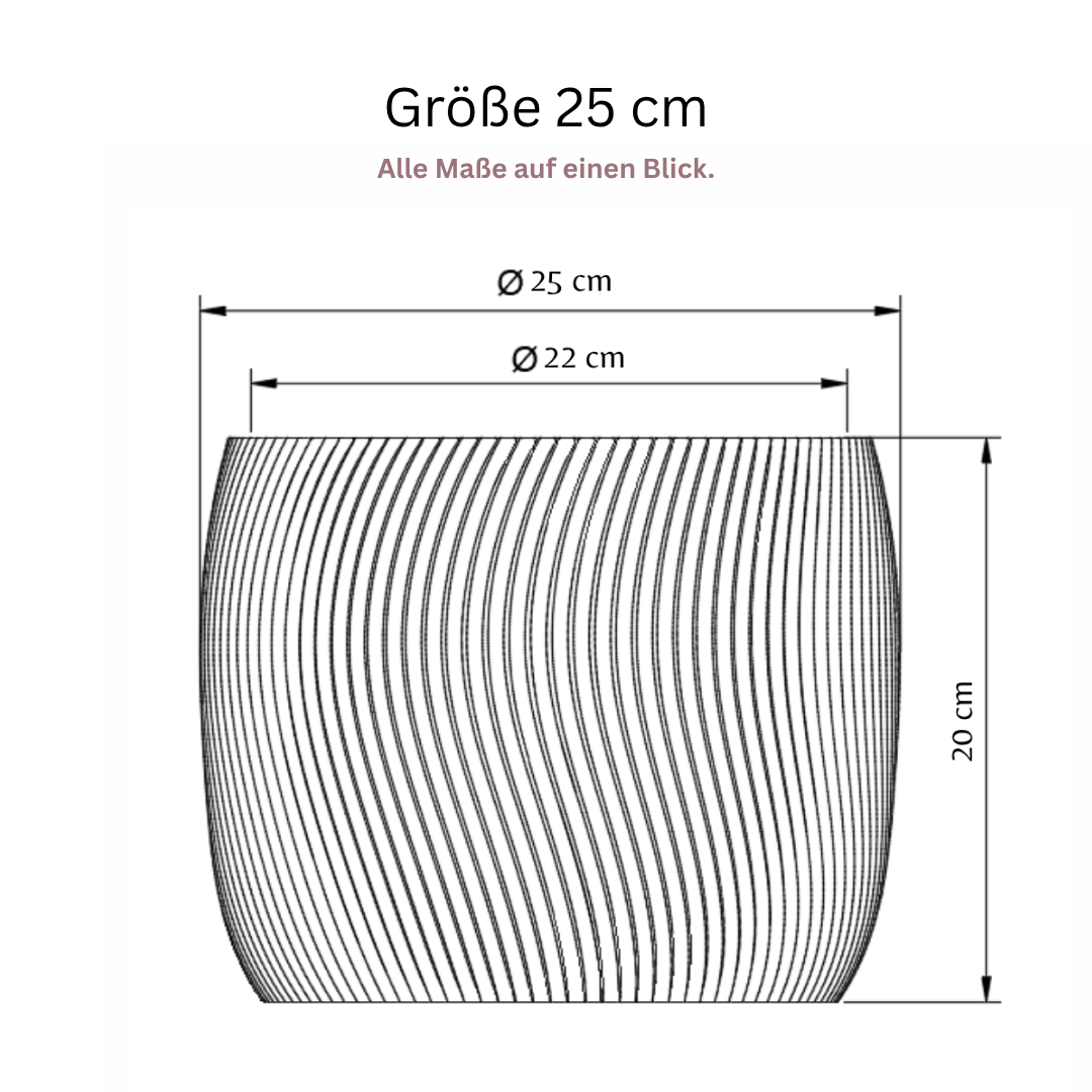YANDUS-OPTION:Außendurchmesser=25 cm