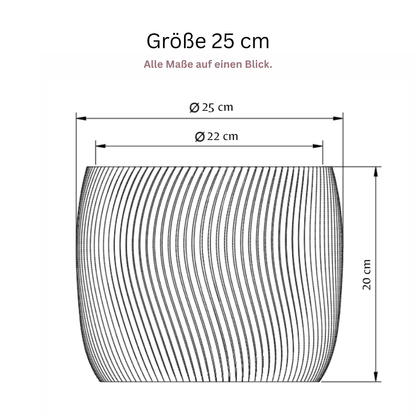 YANDUS-OPTION:Außendurchmesser=25 cm