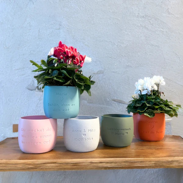 Blumentopf Origin personalisiert