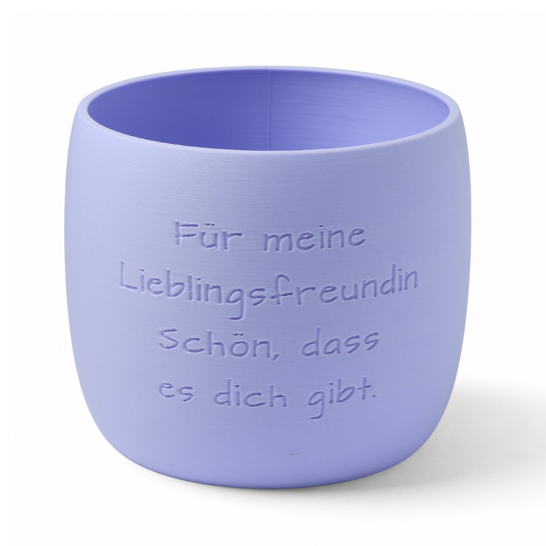Blumentopf Origin personalisiert