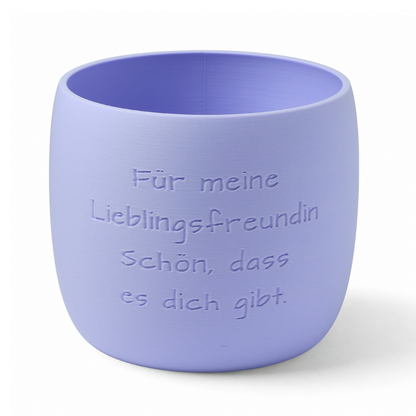 Blumentopf Origin personalisiert