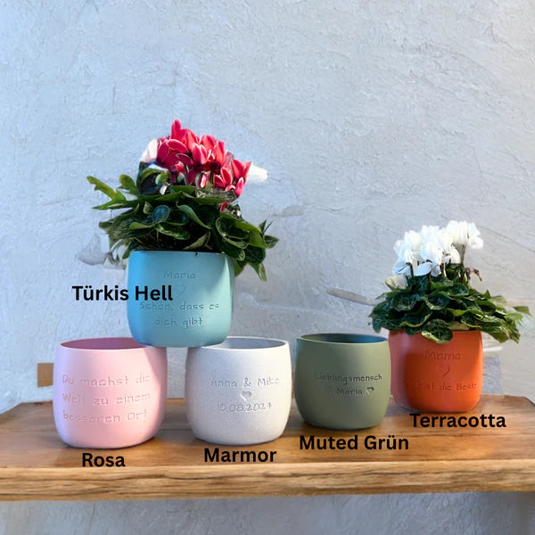 Blumentopf Origin personalisiert