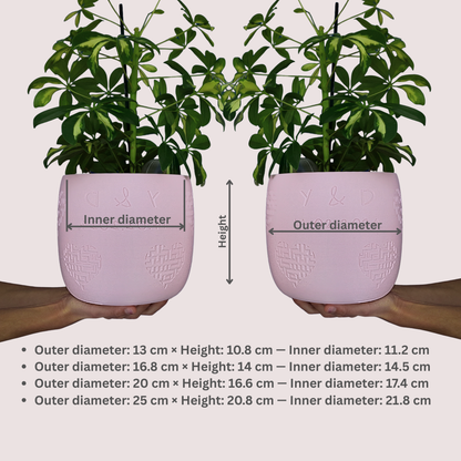 Blumentopf Amorin personalisiert