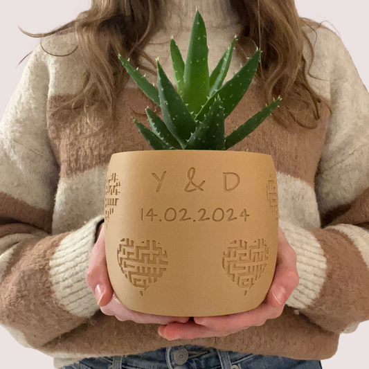 Blumentopf groß, Blumentopf modern, designer Blumentopf, Hochzeitsgeschenk, Geburtstagsgeschenk, Pflanzen, Übertopf groß, Blumentopf groß personalisiert, Blumentopf Amorin personalisiert