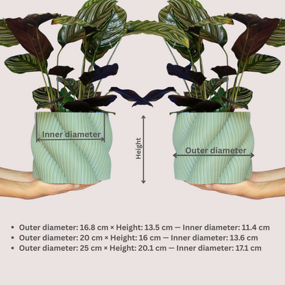 Blumentopf groß, Blumentopf modern, designer Blumentopf, Hochzeitsgeschenk, Geburtstagsgeschenk, Pflanzen, Übertopf groß