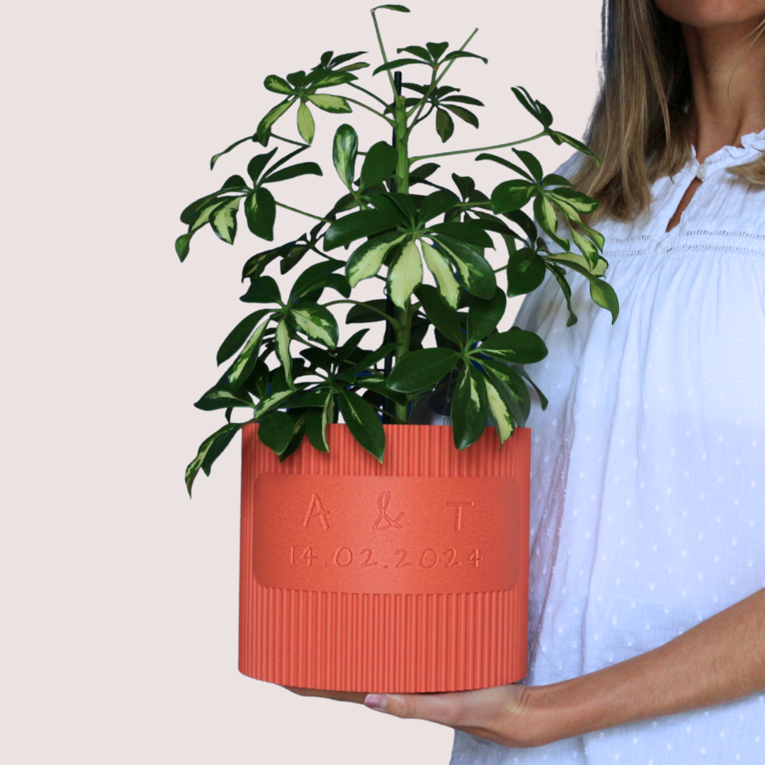 Blumentopf groß, Blumentopf modern, designer Blumentopf, Hochzeitsgeschenk, Geburtstagsgeschenk, Pflanzen, Übertopf groß, Blumentopf groß personalisiert, Blumentopf Linoro personalisiert
