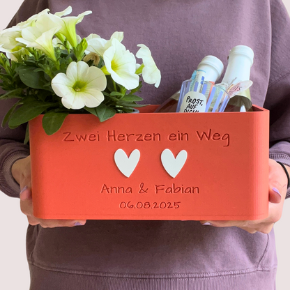 Blumentopf groß, Blumentopf modern, designer Blumentopf, Hochzeitsgeschenk, Geburtstagsgeschenk, Pflanzen, Übertopf groß, Blumentopf groß personalisiert, personalisierter Blumentopf