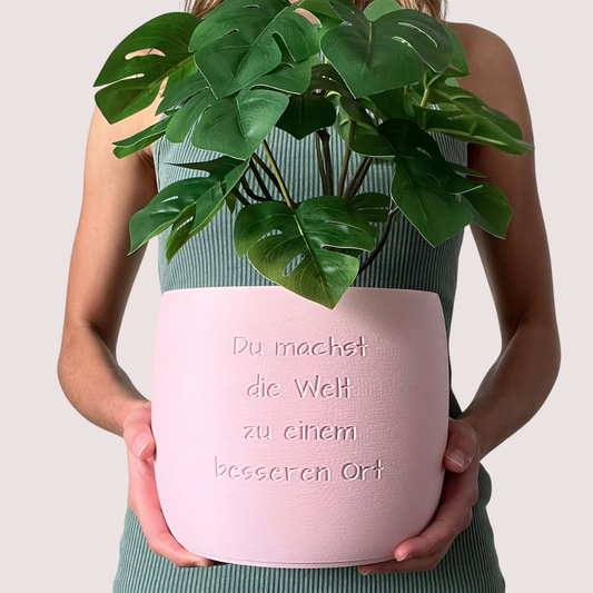 Blumentopf groß, Blumentopf modern, designer Blumentopf, Hochzeitsgeschenk, Geburtstagsgeschenk, Pflanzen, Übertopf groß, Blumentopf groß personalisiert, Blumentopf Origin personalisiert