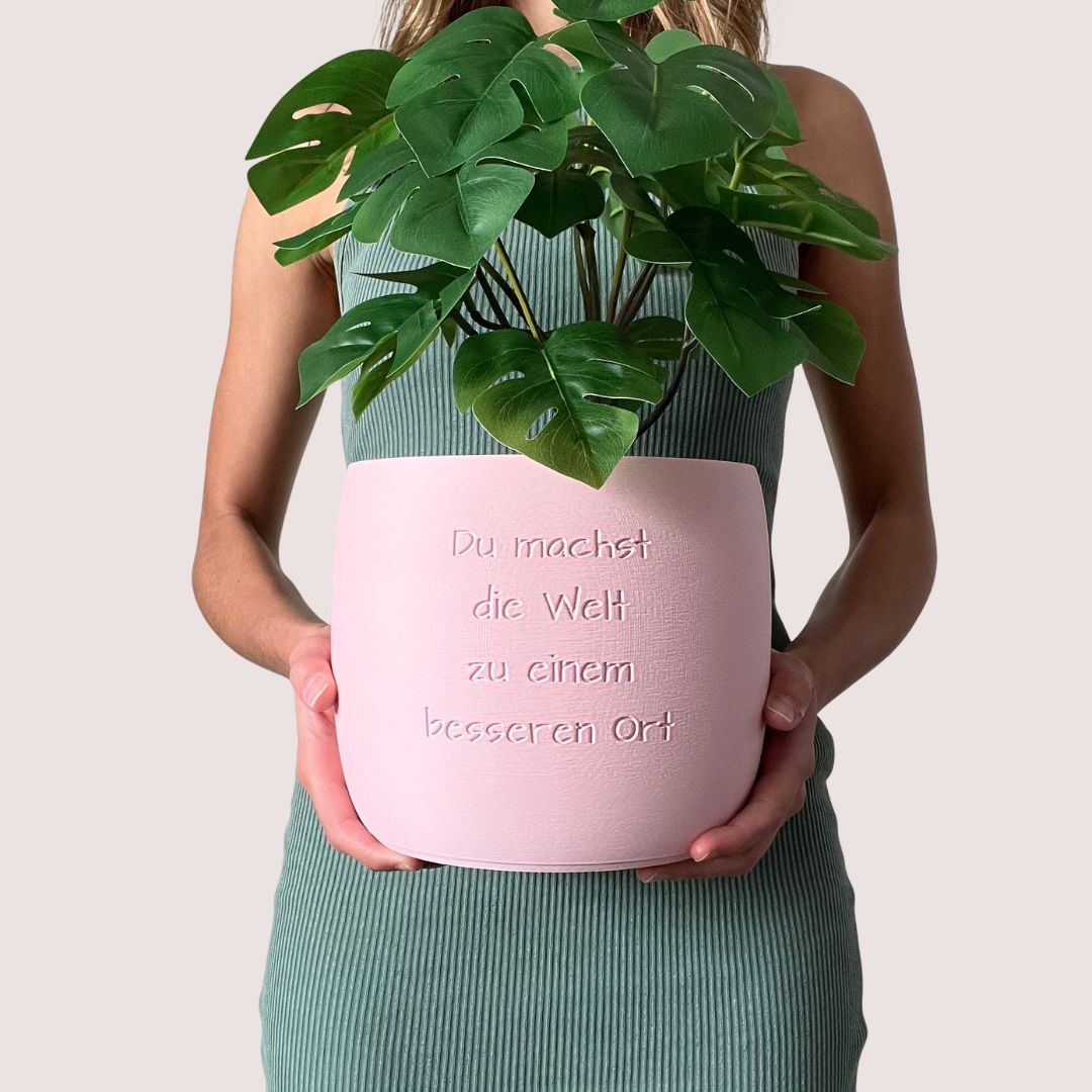 Blumentopf Origin personalisiert