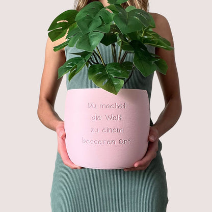 Blumentopf Origin personalisiert