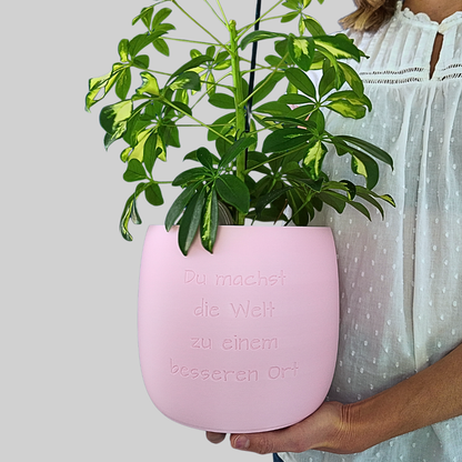 Blumentopf groß, Blumentopf modern, designer Blumentopf, Hochzeitsgeschenk, Geburtstagsgeschenk, Pflanzen, Übertopf groß, Blumentopf groß personalisiert, Blumentopf Origin personalisiert