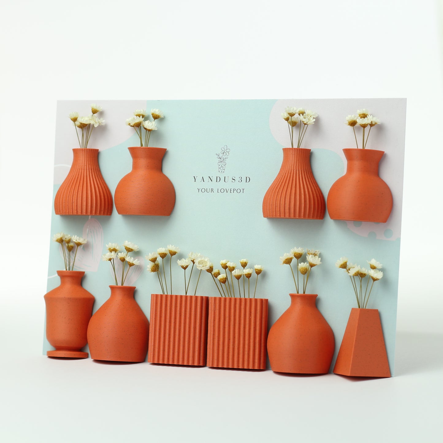 Magnetische Mini Blumenvasen