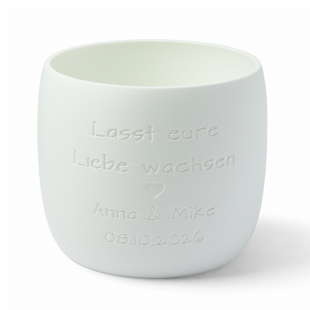 Blumentopf Origin personalisiert