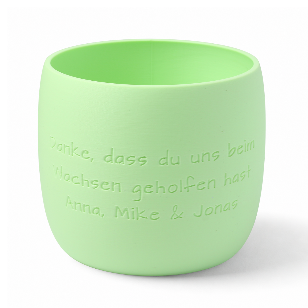 Blumentopf Origin personalisiert