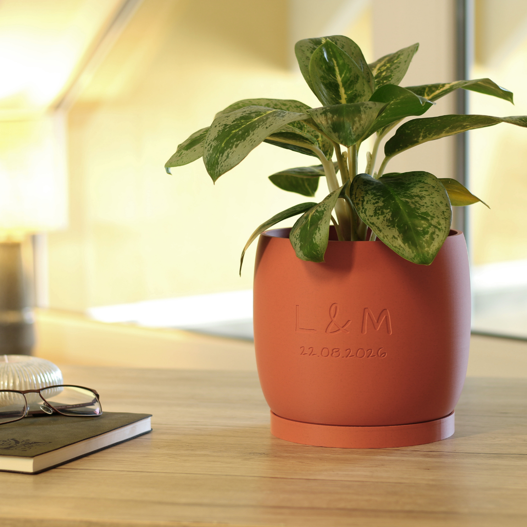Blumentopf Origin personalisiert