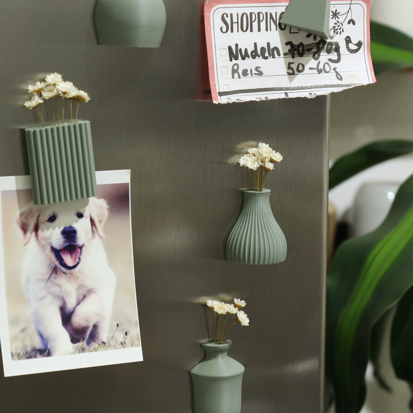 Magnetische Mini Blumenvasen
