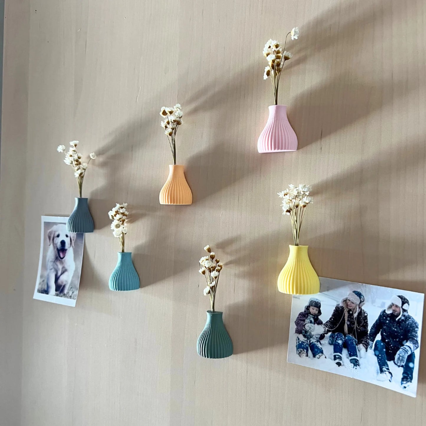 Mini Vasen mit Magnet – Deko für Kühlschrank & Büro