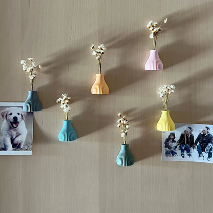 Mini Vasen mit Magnet – Deko für Kühlschrank & Büro