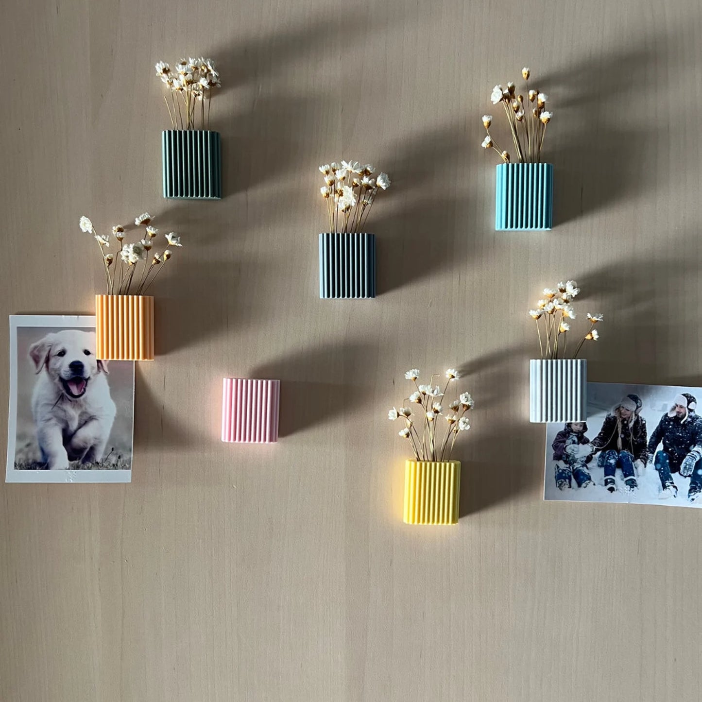 Mini Vasen mit Magnet – Deko für Kühlschrank & Büro