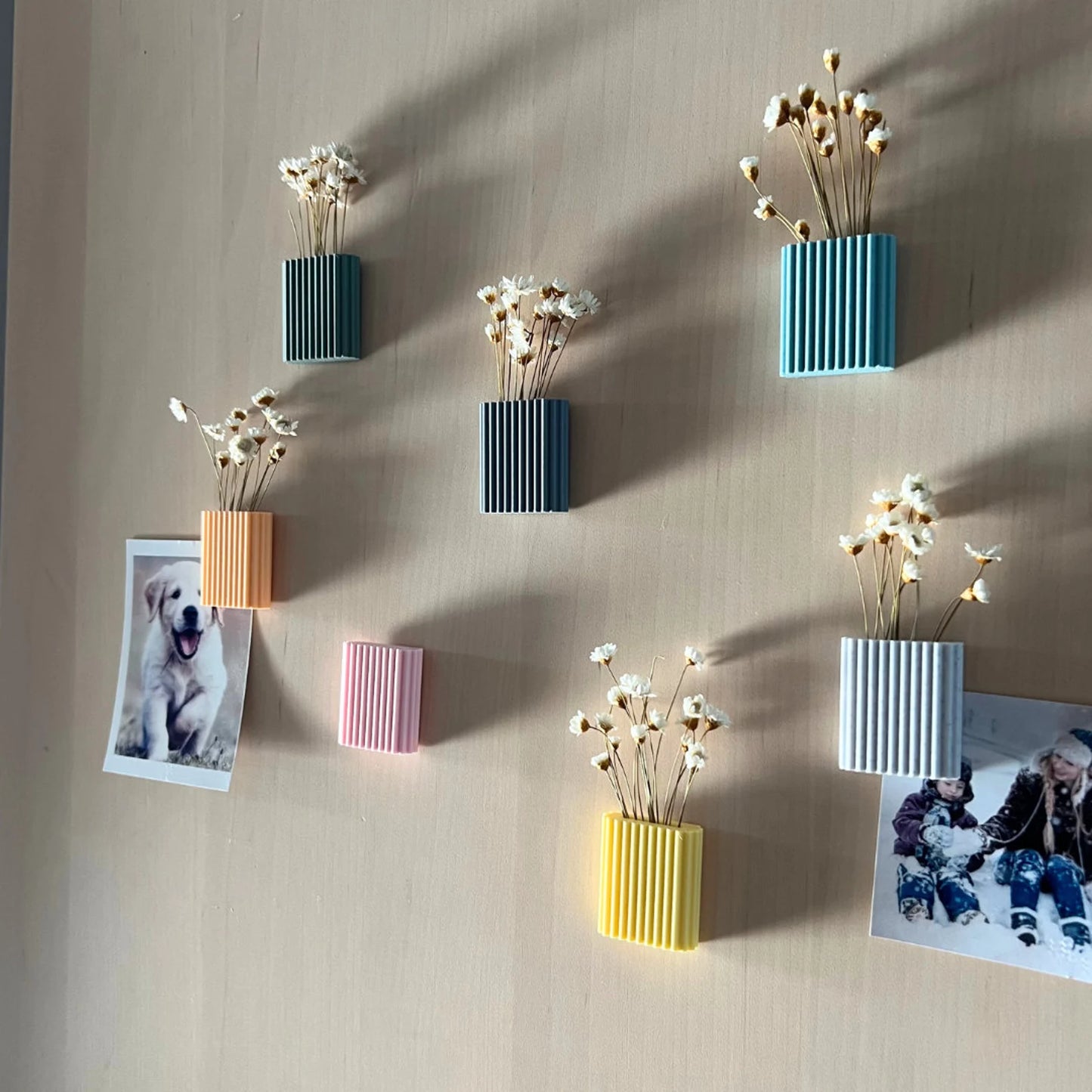 Mini Vasen mit Magnet – Deko für Kühlschrank & Büro