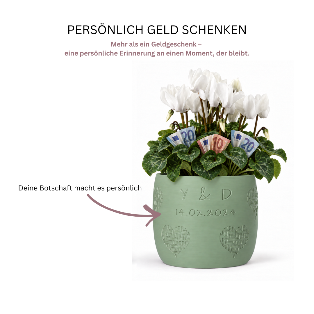 Personalisierter Blumentopf Amorin